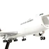 Boeing 747 400F Commercial Aircraft with Landing Gear UPS Worldwide Services N572UP White and Brown Snap Fit 1/200 Plastic Model Skymarks SKR1113