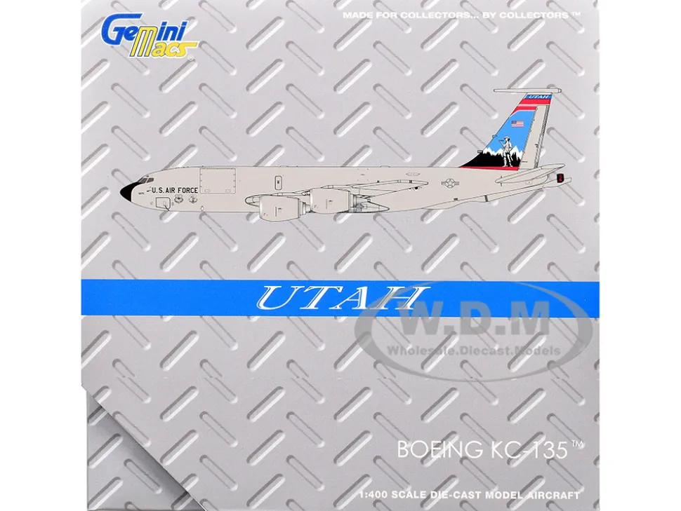 Boeing KC-135R Stratotanker Aircraft "Utah Air National Guard" United States Air Force (61-0275) Gray "Gemini Macs" Series 1/400 Diecast Model Airplane by GeminiJets