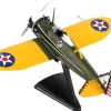 Boeing P 26 Peashooter Fighter Aircraft United States Army Air Corps 1/63 Diecast Model Airplane Postage Stamp PS5560-2