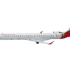 Bombardier CRJ1000 Commercial Aircraft "Iberia Regional" (EC-MVZ) White with Red Tail 1/400 Diecast Model Airplane by GeminiJets