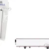 Box Dry Goods Trailer White 1/87 (HO) Plastic Model by HO Logistics
