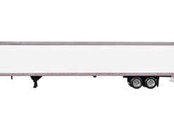 Box Dry Goods Trailer White 1/87 (HO) Plastic Model by HO Logistics