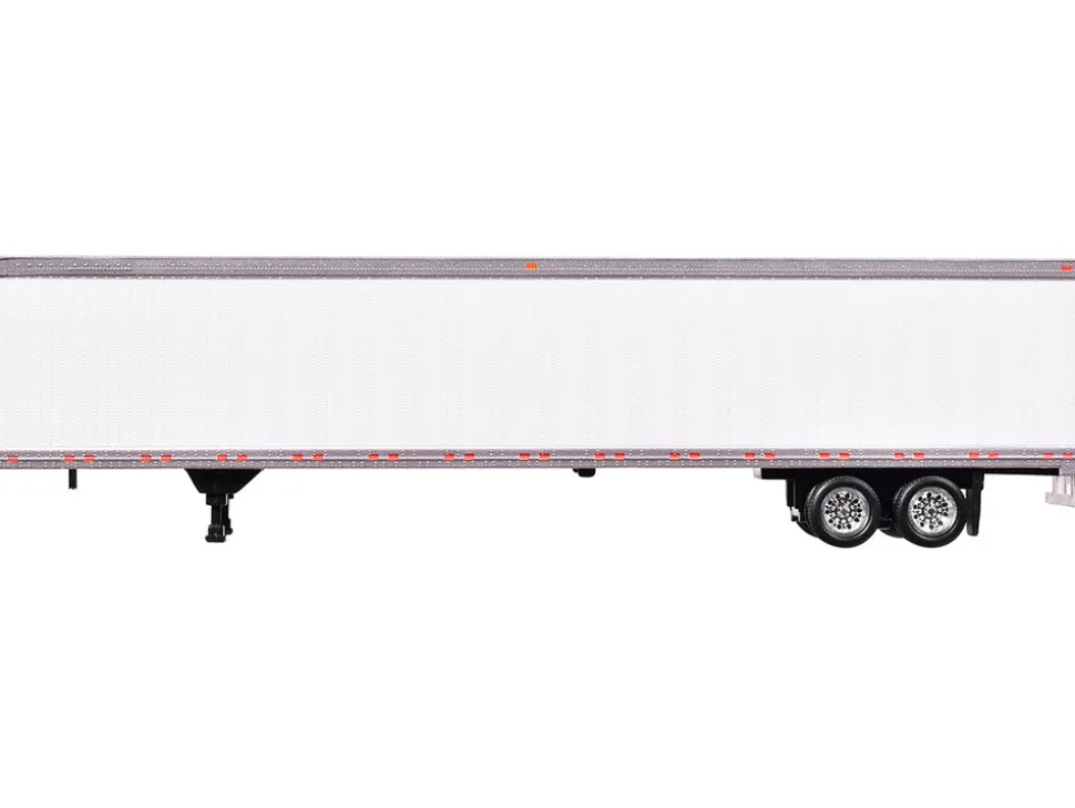Box Dry Goods Trailer White 1/87 (HO) Plastic Model by HO Logistics