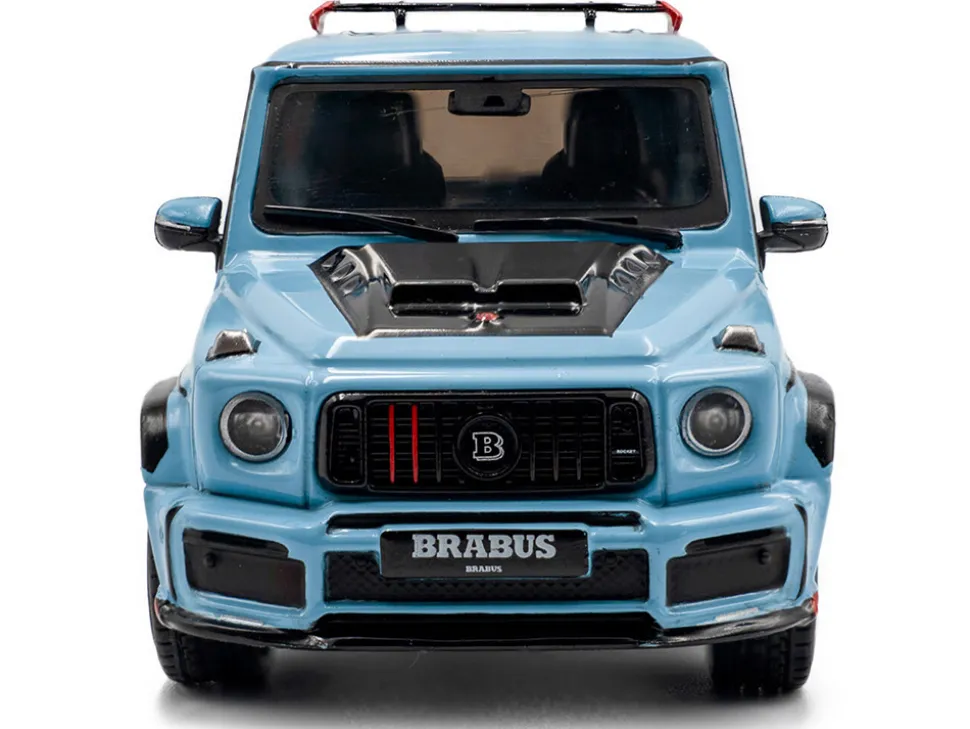 2021 Brabus Rocket 900 China Blue with Black Hood 1/43 Diecast Model Car by Solido