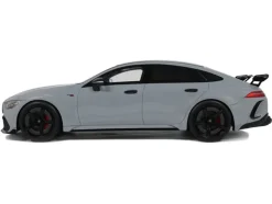 2024 Brabus Rocket 1000 Nardo Gray with Black Top 1/18 Model Car by GT Spirit