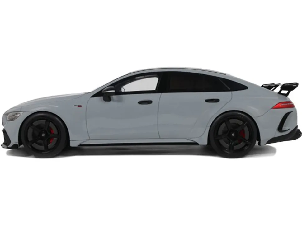 2024 Brabus Rocket 1000 Nardo Gray with Black Top 1/18 Model Car by GT Spirit