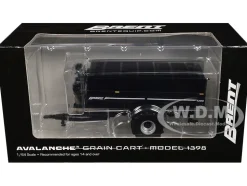 Brent 1398 Avalanche Grain Cart with Flotation Tires Black Metallic 1/64 Diecast Model by SpecCast