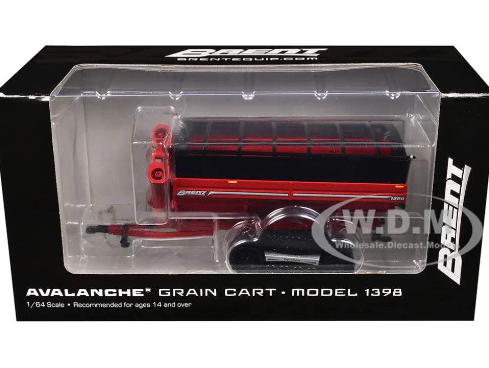 Brent 1398 Avalanche Grain Cart with Equalizer Tracks Red 1/64 Diecast Model by SpecCast