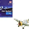 Brewster F2A Model 239 "Buffalo" Fighter Aircraft "BW364, LeLv 24, flown by Warrant Officer Ilmari Juutilainen" (1942) Finnish Air Force "Air Power Series" 1/48 Diecast Model by Hobby Master