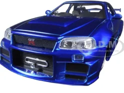Brian's Nissan GTR Skyline R34 RHD (Right Hand Drive) Blue