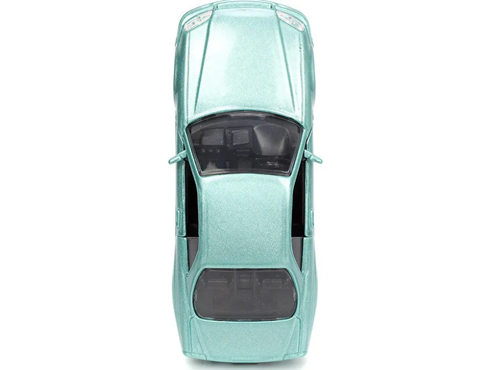 Brian's Nissan Skyline GT-R (BNR34) RHD (Right Hand Drive) Turquoise Metallic "Fast & Furious" Movie 1/32 Diecast Model Car by Jada