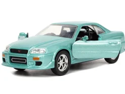 Brian's Nissan Skyline GT-R (BNR34) RHD (Right Hand Drive) Turquoise Metallic