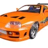 Brian's Toyota Supra Orange with Graphics "Fast & Furious 25th Anniversary" Series 1/24 Diecast Model Car by Jada