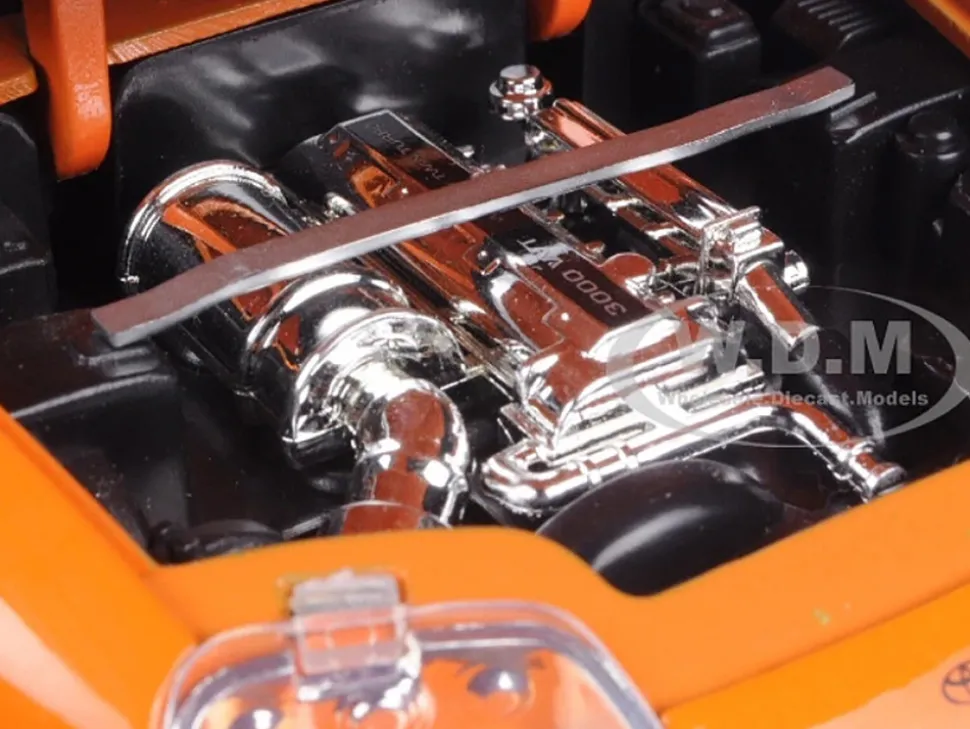 Brian's Toyota Supra Orange with Graphics "Fast & Furious 25th Anniversary" Series 1/24 Diecast Model Car by Jada