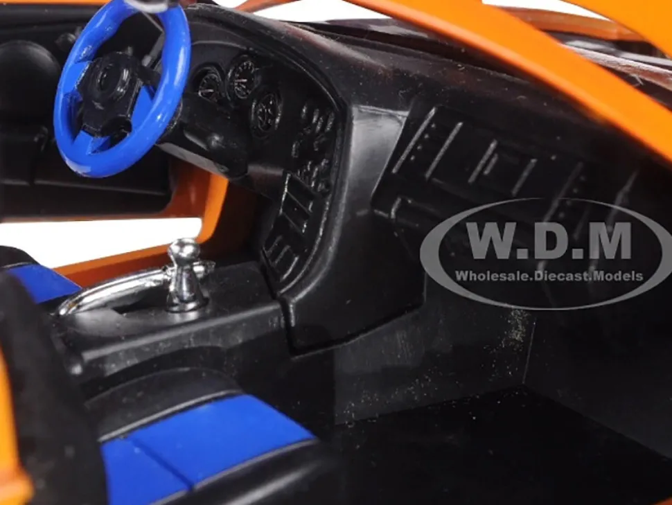 Brian's Toyota Supra Orange with Graphics "Fast & Furious 25th Anniversary" Series 1/24 Diecast Model Car by Jada