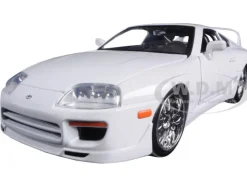 Brian's Toyota Supra White Fast & Furious Movie 1/24 Diecast Car Model Jada 97375