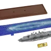 British HMS Invincible (R05) Aircraft Carrier Waterline Edition "Falklands War" (1982) British Royal Navy "Battleship" Series 1/700 Diecast Model by Metal Proud
