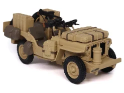 British SAS 1/4-Ton Willys Jeep with Vickers K Machine Gun Desert Sand 