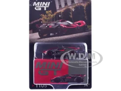 Bugatti Bolide Red and Carbon Fiber Limited Edition 1/64 Diecast Model Car by Mini GT