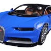 Bugatti Chiron Blue 1/24 Diecast Model Car Maisto 31514