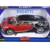 2016 Bugatti Chiron Red with Black 1/18 Diecast Model Car Bburago 11040