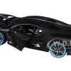 Bugatti Divo Carbon Fiber with Blue Accents "Carbon Series - Bburago 50th Anniversary" 1/18 Diecast Model Car by Bburago