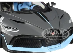 Bugatti Divo Matt Gray - Blue 1/18 New