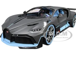Bugatti Divo Matt Gray - Blue 1/18 New