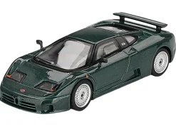Bugatti EB110 GT Verde Scuro Dark Green Metallic Limited Edition 1/64 Diecast Model Car by Mini GT