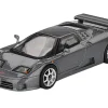 Bugatti EB110 Super Sport Grigio Scuro Dark Gray Metallic Limited Edition 1/64 Diecast Model Car by Mini GT