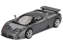 Bugatti EB110 Super Sport Grigio Scuro Dark Gray Metallic Limited Edition 1/64 Diecast Model Car by Mini GT