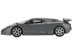Bugatti EB110 Super Sport Grigio Scuro Dark Gray Metallic Limited Edition 1/64 Diecast Model Car by Mini GT