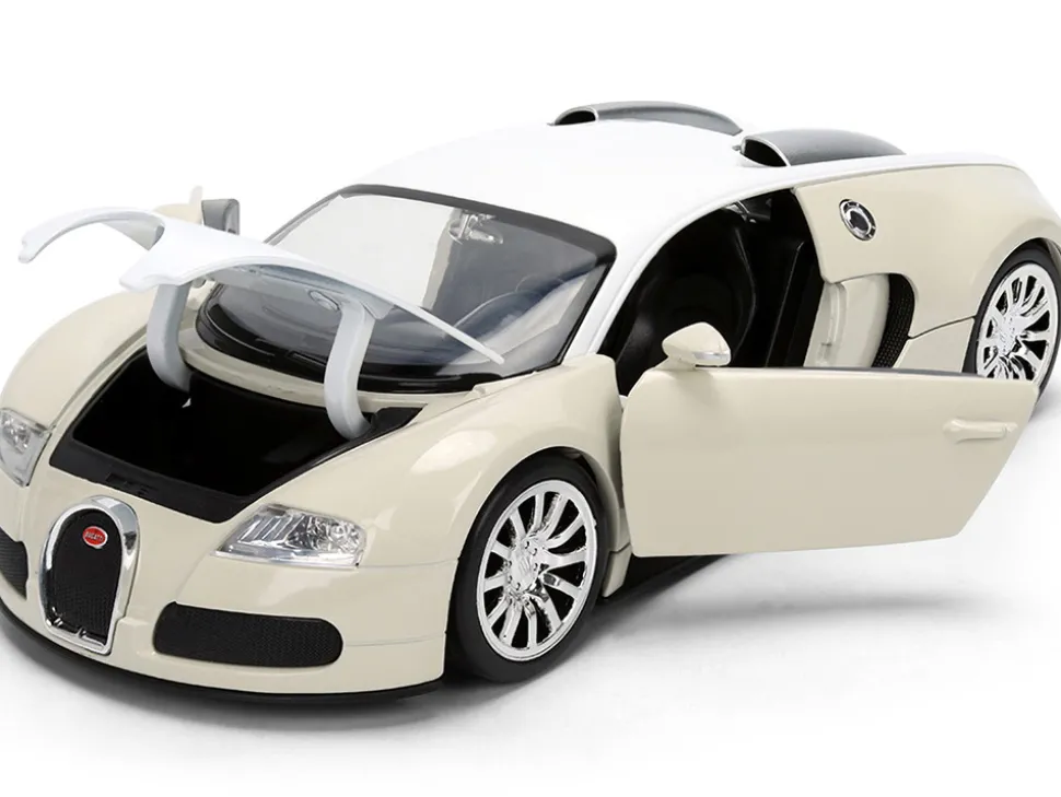 2011 Bugatti Veyron White and Tan "Furious 7" (2015) Movie "25 Years of Fast & Furious" Series 1/24 Diecast Model Car by Jada