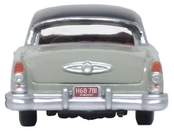 1955 Buick Century Windsor Gray and Dover White with Carlsbad Black Top 1/87 (HO) Scale Diecast Model Car Oxford Diecast 87BC55007