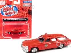1974 Buick Estate Station Wagon Red Fire Chief 1/87 (HO) Scale Model Classic Metal Works 30657