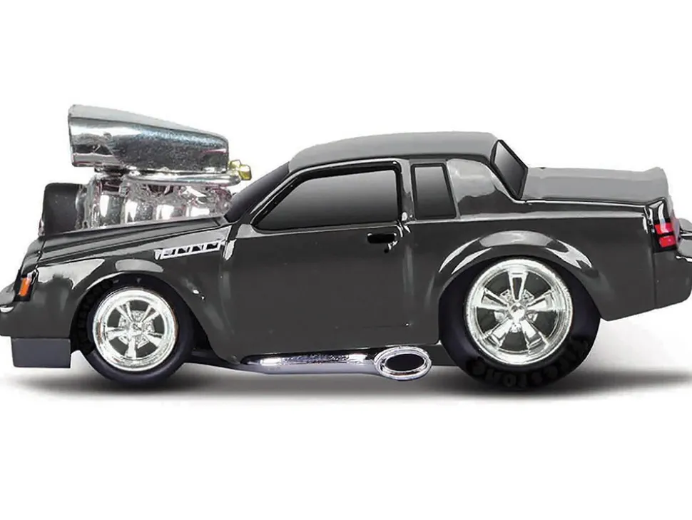 1987 Buick GNX Black Metallic 1/64 Diecast Model Car by Muscle Machines
