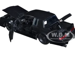 1987 Buick Grand National Black Metallic Blackbird Bigtime Muscle Series 1/24 Diecast Model Car Jada 34199