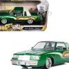 1987 Buick Regal 3.8 SFI Turbo Green Metallic Cream with Graphics Get Low Series 1/24 Diecast Model Car Motormax 79023
