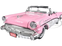 1957 Buick Roadmaster Pink 1/18 Diecast Model Car Motormax 73152