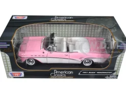 1957 Buick Roadmaster Pink 1/18 Diecast Model Car Motormax 73152