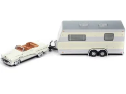1953 Buick Super Cream with Travel Trailer Limited Edition