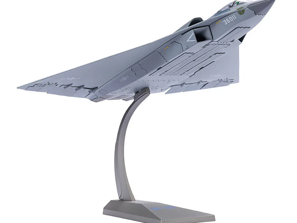 CAC J-36 Stealth Fighter Aircraft "Chinese Military" People’s Liberation Army Air Force 1/100 Diecast Model by Air Force 1