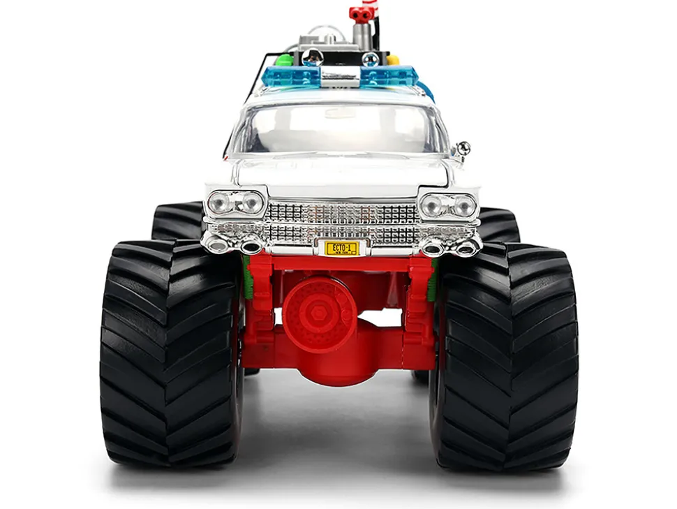 1959 Cadillac Ambulance Ecto-1 "Ghostbusters" (1984) Movie Monster Truck Version "Hollywood Rides" Series 1/24 Diecast Model Car by Jada