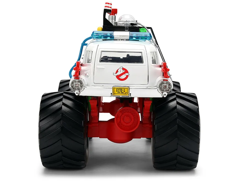 1959 Cadillac Ambulance Ecto-1 "Ghostbusters" (1984) Movie Monster Truck Version "Hollywood Rides" Series 1/24 Diecast Model Car by Jada