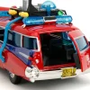 1959 Cadillac Ambulance Ecto-1 Red "Transformers" TV Series - "Ghostbusters" (1984) Movie Crossover "Hollywood Rides" Series 1/24 Diecast Model Car by Jada