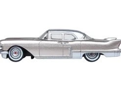 1957 Cadillac Eldorado Brougham Sandalwood Beige Metallic with Silver Top 1/87 (HO) Scale Diecast Model Car Oxford Diecast 87CE57004