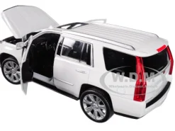 2017 Cadillac Escalade Sunroof White 1/24 1/27 Diecast Model Car Welly 24084