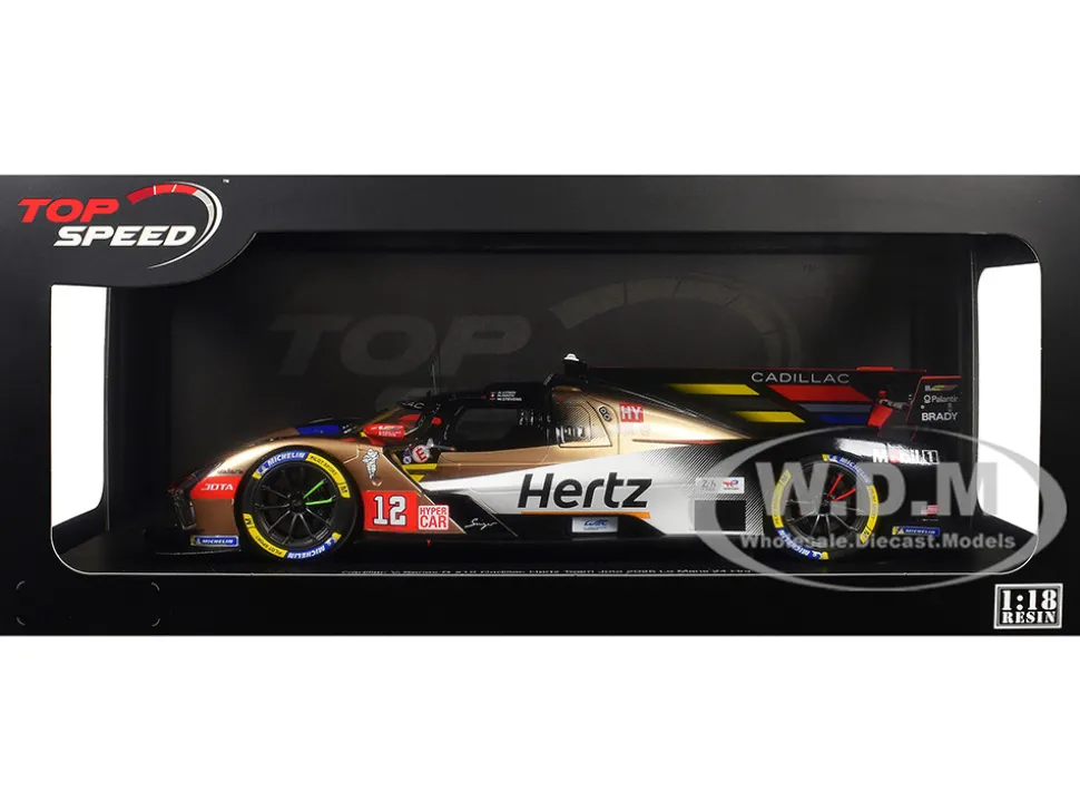 Cadillac V-Series.R #12 Alex Lynn - Norman Nato - Will Stevens "Cadillac Hertz Team Jota" FIA WEC "24 Hours of Le Mans" (2025) 1/18 Model Car by Top Speed