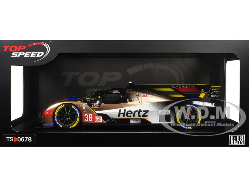 Cadillac V-Series.R #38 Earl Bamber - Sebastien Bourdais - Jenson Button "Cadillac Hertz Team Jota" FIA WEC "24 Hours of Le Mans" (2025) 1/18 Model Car by Top Speed