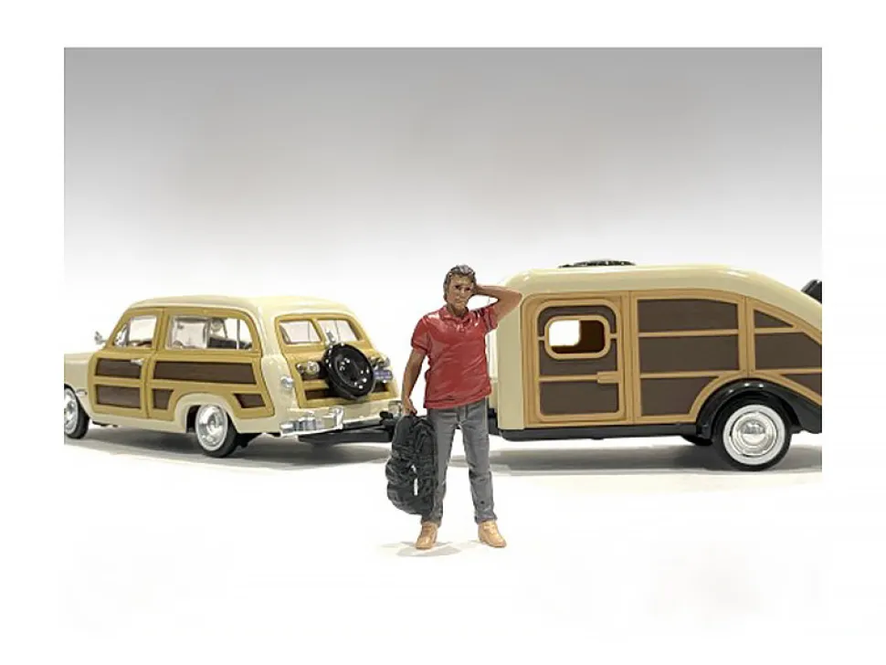 Campers Figure 4 1/24 Scale Models American Diorama 76437